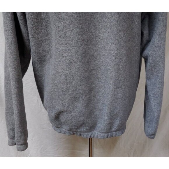 Nautica Competition Mens Large Grey 1/4 Zip Fleece Logo Pullover Jacket - Picture 10 of 11